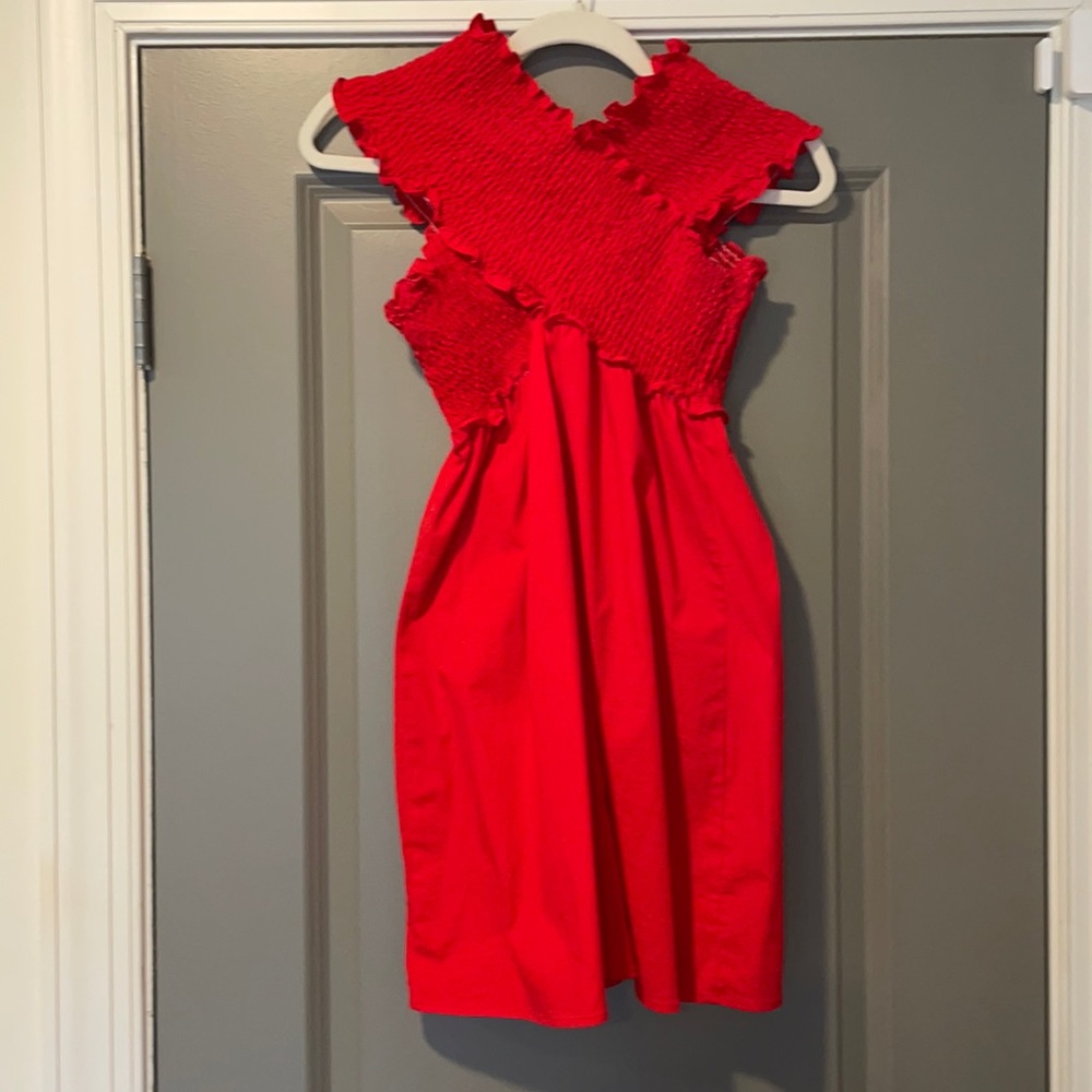 Stretchy on/off shoulder Show me your mumu dress in size large